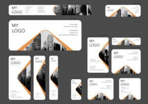 # city cover editable banner template set of 13 PSD